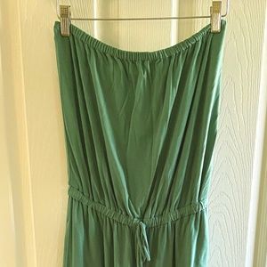 XS Jcrew Factory Teal Strapless Maxi